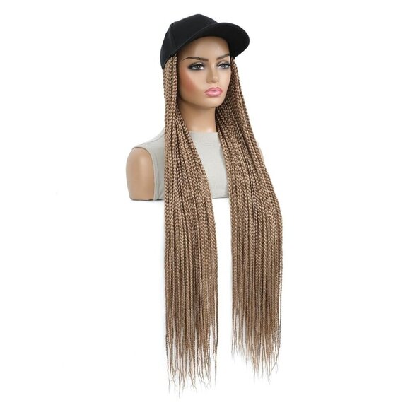 Baseball Cap Wig Synthetic Braids 30in Long Box Braids Women Sun Hat main image 5
